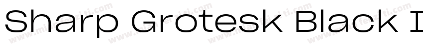Sharp Grotesk Black Italic 24字体转换